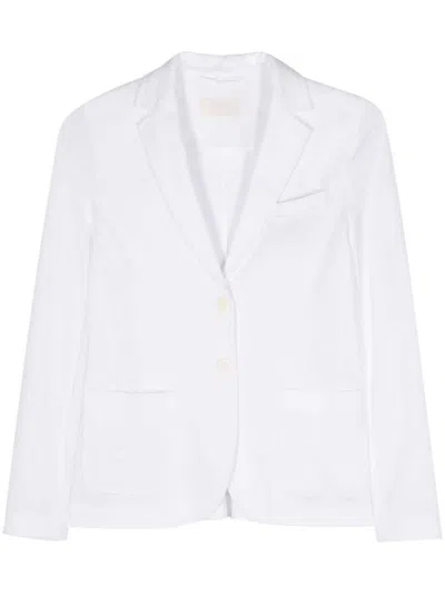 Circolo 1901 Single-breasted Pique Jacket In White