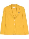 Circolo 1901 Yellow Single-breasted Pique Jacket In Yellow