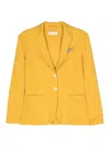 Circolo 1901 Yellow Single-breasted Pique Jacket In Yellow