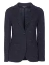 Circolo 1901 Tailored Jacket With Notch Lapel And Pockets In Blue