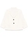 Circolo 1901 White Single Breasted Blazer In White