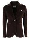 Circolo 1901 Single-button Blazer In Brown