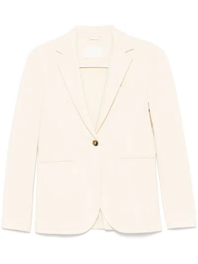 Circolo 1901 Single-button Tailored Blazer In Bianco