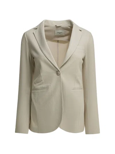 Circolo 1901 Single-breasted Blazer In White