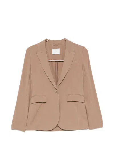 Circolo 1901 Single-breasted Jacket In Brown