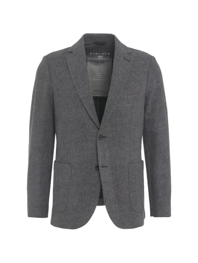 Circolo 1901 Single-breasted Notched-lapel Blazer In Gray