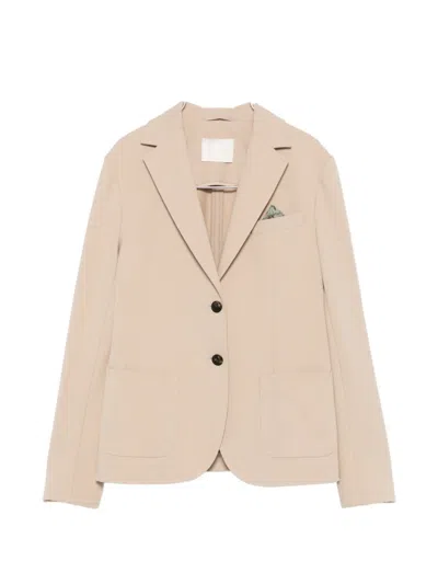 Circolo 1901 Single-breasted Notched-lapels Jacket In Neutral