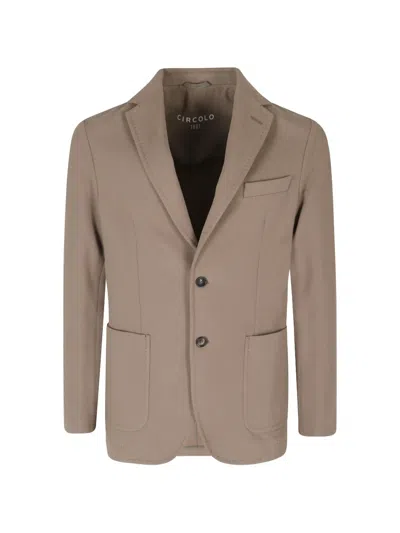 Circolo 1901 Single-breasted Notch-lapel Blazer In Transparent