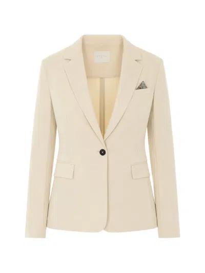 Circolo 1901 Single-breasted Peaked-lapels Blazer In Yellow