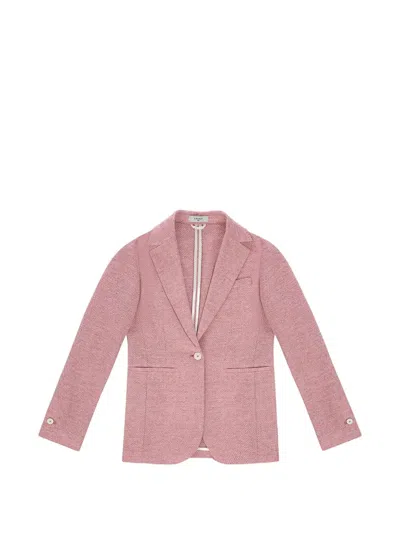 Circolo 1901 Single-breasted Slim-fit Blazer In Pink