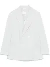 Circolo 1901 Double-breasted Blazer With Light Striped Pattern In Gray