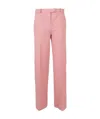 Circolo 1901 Straight-leg Trousers In Pink