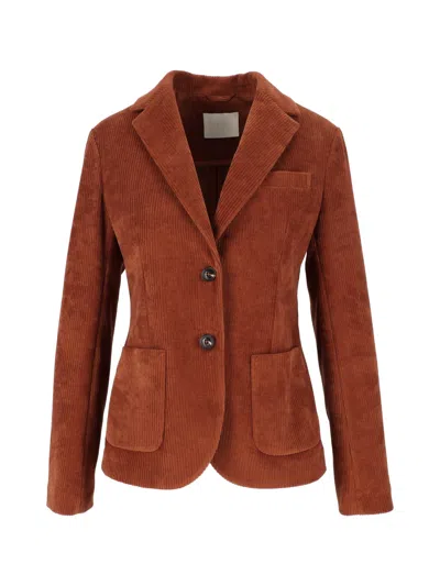 Circolo 1901 Long-sleeve Corduroy Blazer In Multi