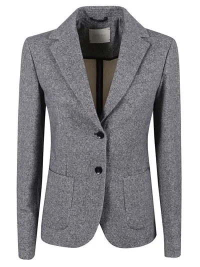 Circolo 1901 Slim Fit Jacket Herringbone In Gray