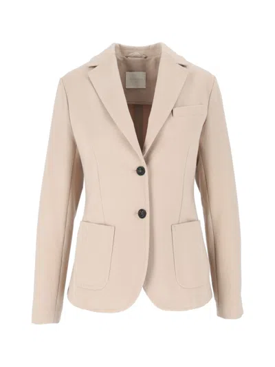 Circolo 1901 Slim-fit Notch Lapel Fleece Blazer In Multi
