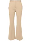 Circolo 1901 Straight-leg Jersey Trousers In Neutrals