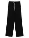 Circolo 1901 Relaxed Black Trousers With Wide Leg In Black