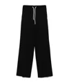 Circolo 1901 Relaxed Black Trousers With Wide Leg In Black
