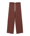 Circolo 1901 Straight-leg Track Pants In Chocolate Brown