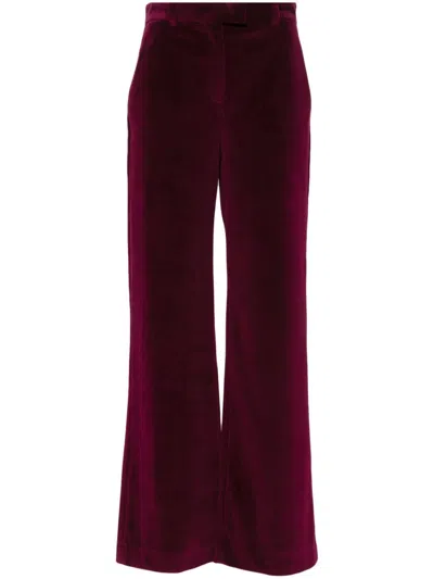 Circolo 1901 Straight-leg Trousers In Red