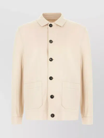 Circolo 1901 Stretch Cotton Jacket Long Sleeves In Gray