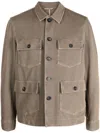 Circolo 1901 Stretch-cotton Shirt Jacket In Nude