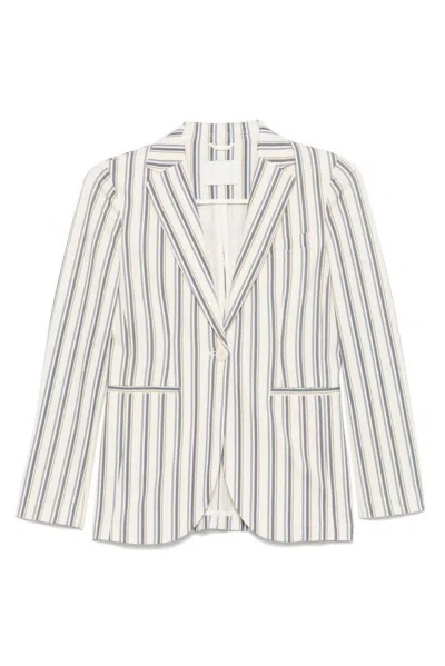 Circolo 1901 Cotton Single-breasted Jacket In Blue