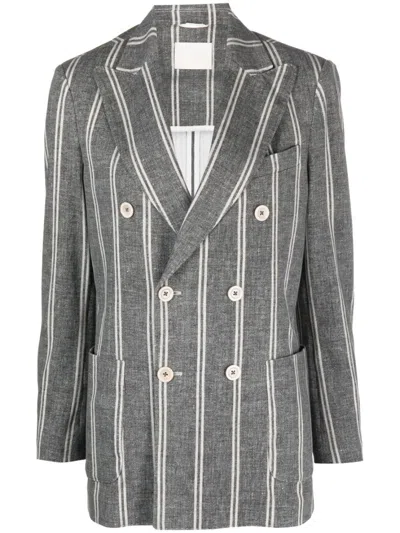 CIRCOLO 1901 CIRCOLO 1901 STRIPED DOUBLE BREASTED JACKET