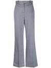 Circolo 1901 Pinstripe-pattern Flared Trousers