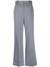 Circolo 1901 Pinstripe-pattern Flared Trousers