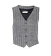 Circolo 1901 Pinstriped Waistcoat In Blu