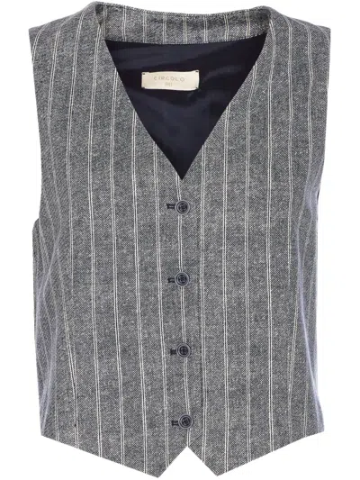 CIRCOLO 1901 STRIPED VEST