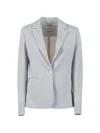 Circolo 1901 Striped-pattern Blazer In Blue