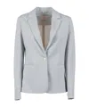 Circolo 1901 Striped-pattern Blazer In Gray