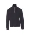 Circolo 1901 High Neck Long Sleeve Knit Sweater In Gray