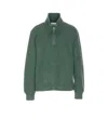 Circolo 1901 Long Sleeve High Collar Knit Sweater In Green