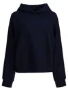 Circolo 1901 Hooded Wool Sweater In Black