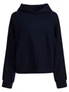 Circolo 1901 Hooded Wool Sweater In Blue