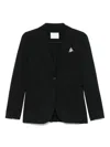 Circolo 1901 Tailored Black Blazer With Notched Lapels