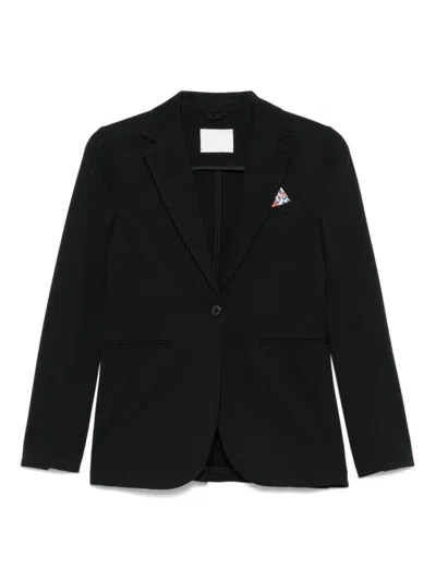Circolo 1901 Tailored Black Blazer With Notched Lapels