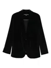 Circolo 1901 Tailored Black Jacket With Single-button Closure In Black