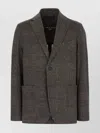 Circolo 1901 Tailored Cotton Blazer Featuring Printed Design In Gray