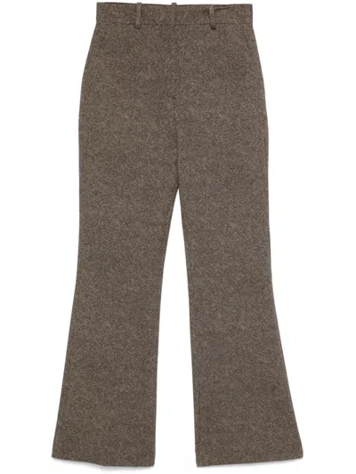 Circolo 1901 Tailored Trousers In Brown