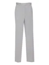 Circolo 1901 Regular Fit Trousers Button Detail In Grey