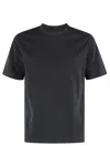 Circolo 1901 Short-sleeve Cotton Jersey T-shirt With Round Neckline In Black