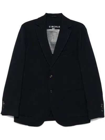 Circolo 1901 Textured Blazer In Black