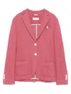 Circolo 1901 Pink Cotton Single-breasted Blazer In Pink