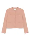Circolo 1901 Textured-finish Jacket In Brown