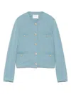 Circolo 1901 Textured Jacket In Blue