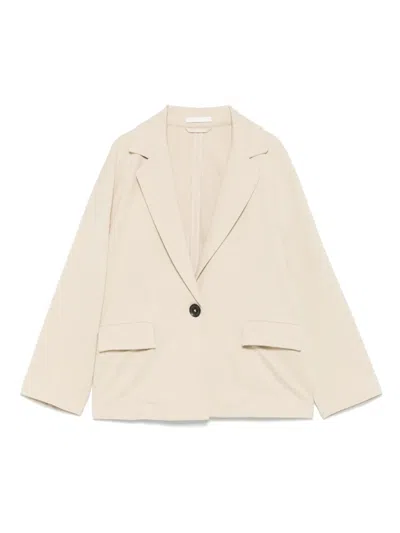 Circolo 1901 Textured Jacket In Neutrals